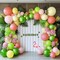 Green Pink Yellow Balloons Double Stuffed Latex Lime Green Balloon Garland Pastel Yellow Dusty Pink Balloon Arch
